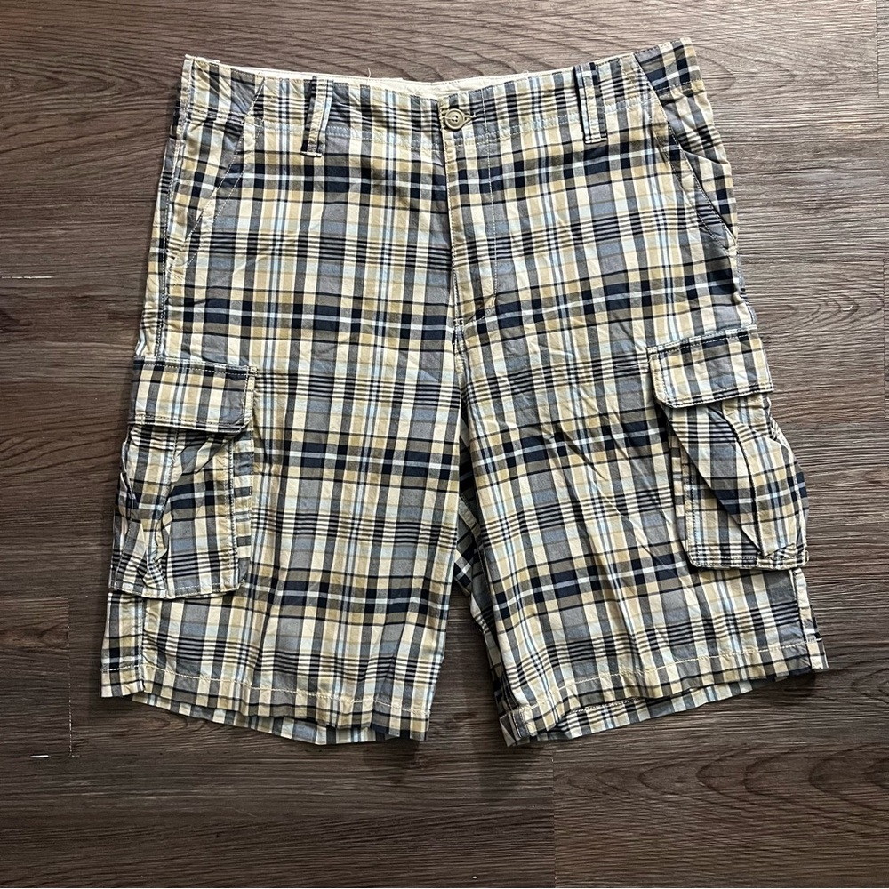 Canyon River Blues Men's Checkered Cargo Shorts